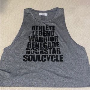 SoulCycle tank open back wheel gray large